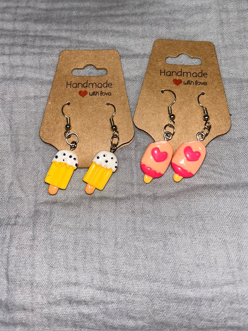 Handmade popsicle earrings
